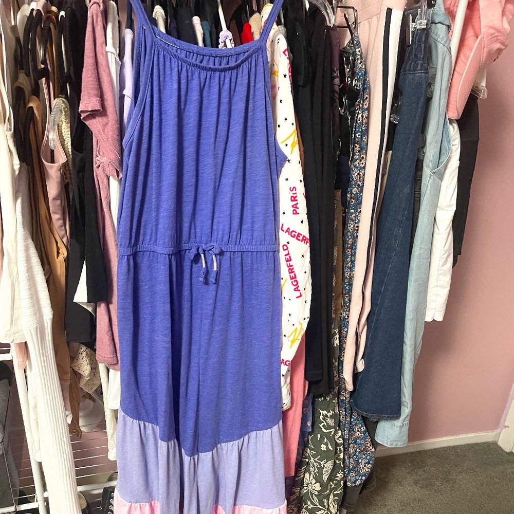 Purple/Lilac/Pink Gradient Spaghetti-Strap Dress (Almost Brand New)